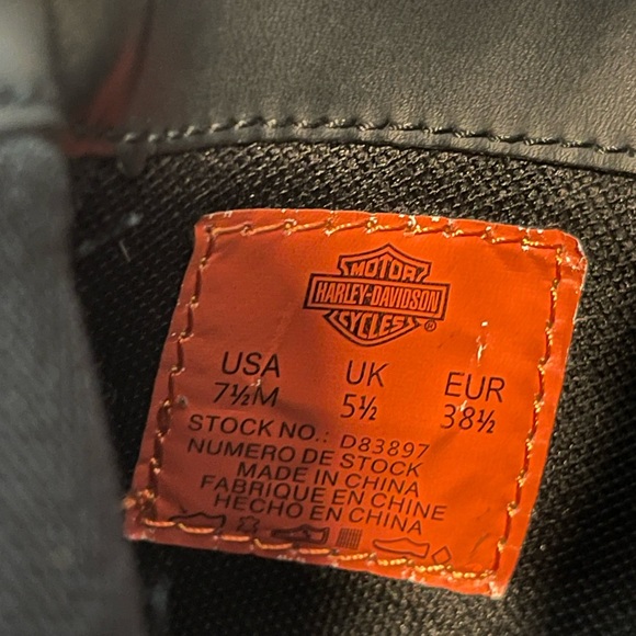 Harley Davidson Kelso Moto Boots Ripple Sole - Used - Picture 7 of 9